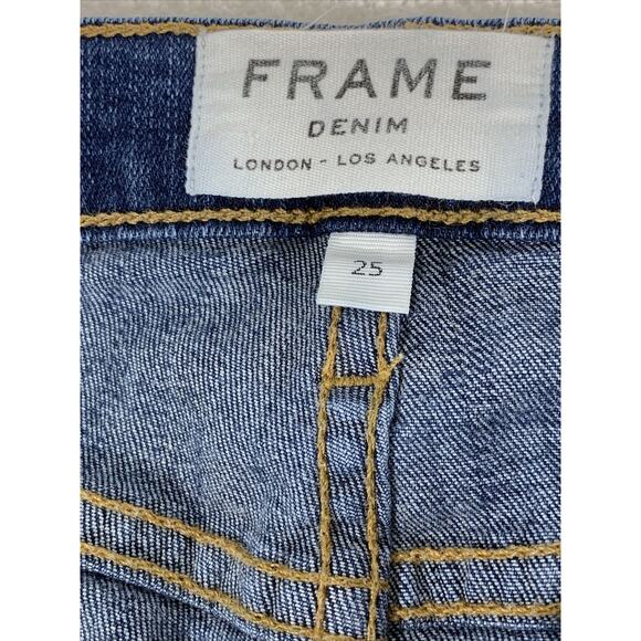 Frame Denim Jeans Le Garçon Skinny Womens 25 - Picture 5 of 8